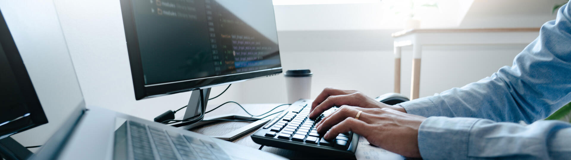 PC on desk